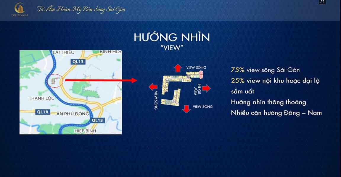 Góc view dự án Rivana
