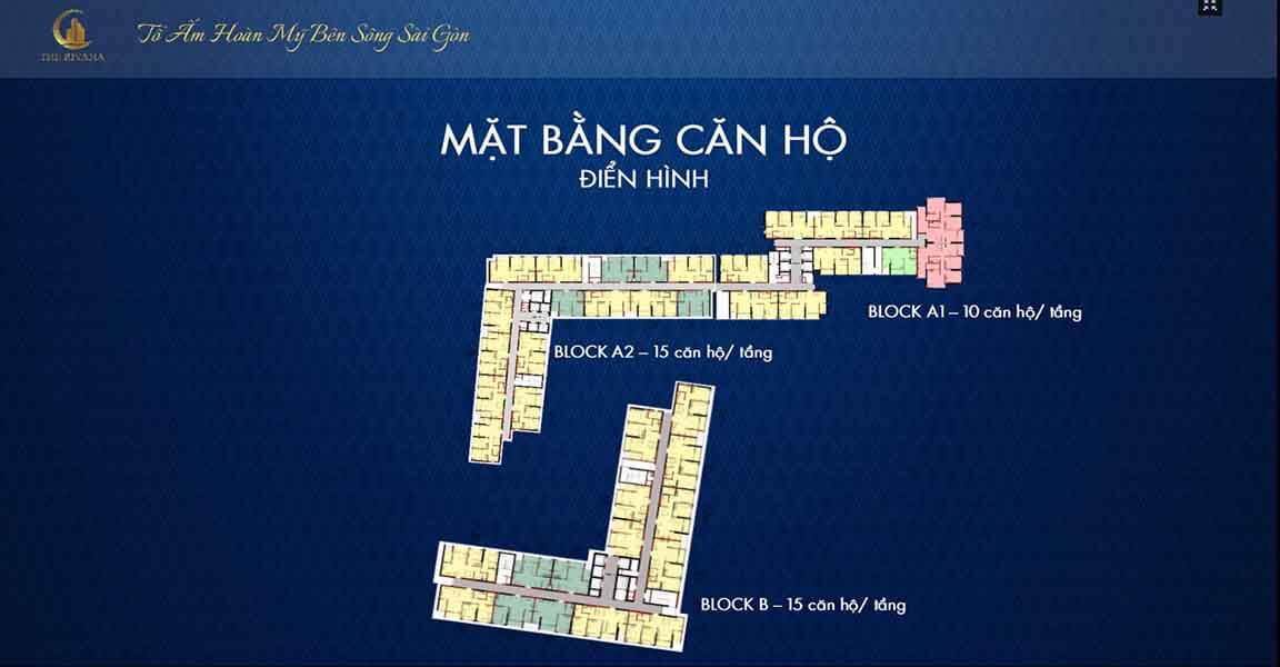 Mặt bằng tầng The Rivana