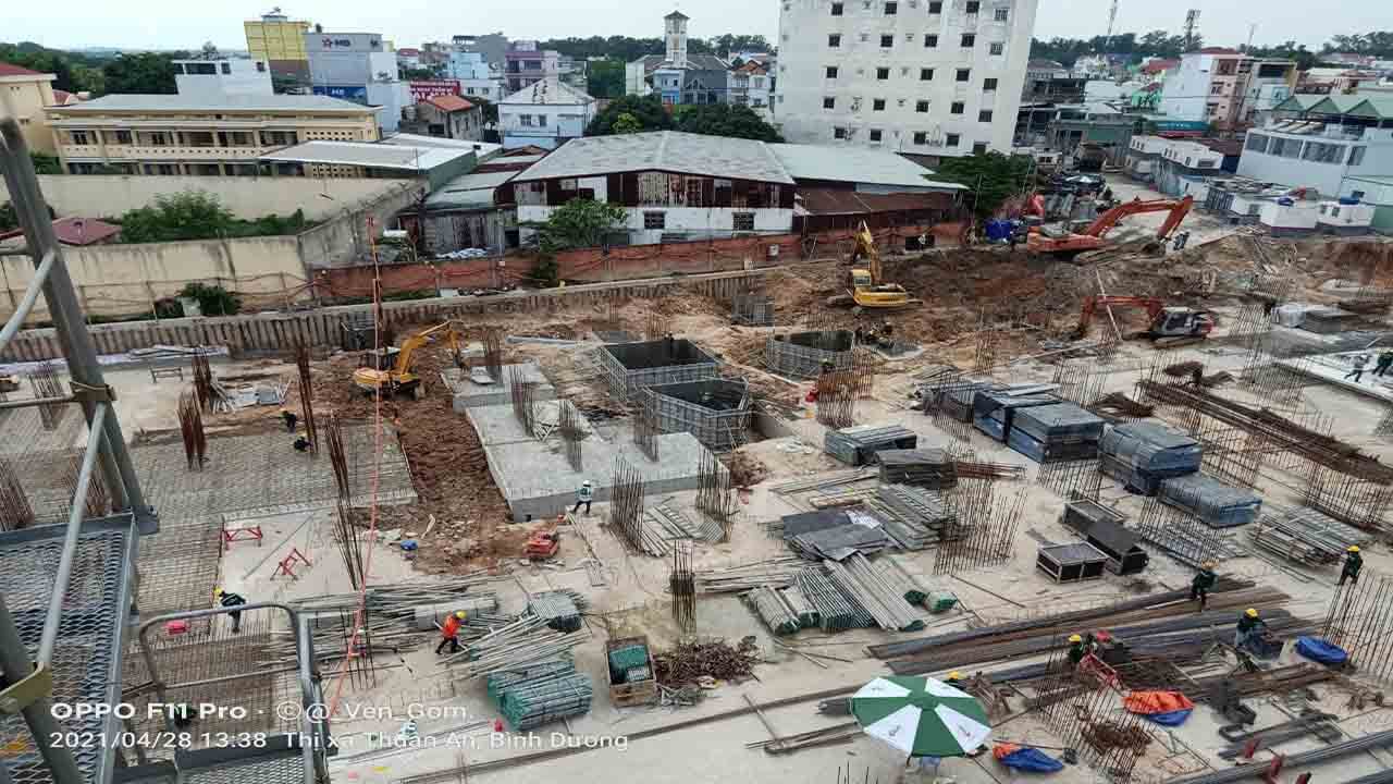 Opal Skyline đang dần hoàn thiện móng hầm để ký hợp đồng mua bán 3 Tiến độ opal Skyline 9/5